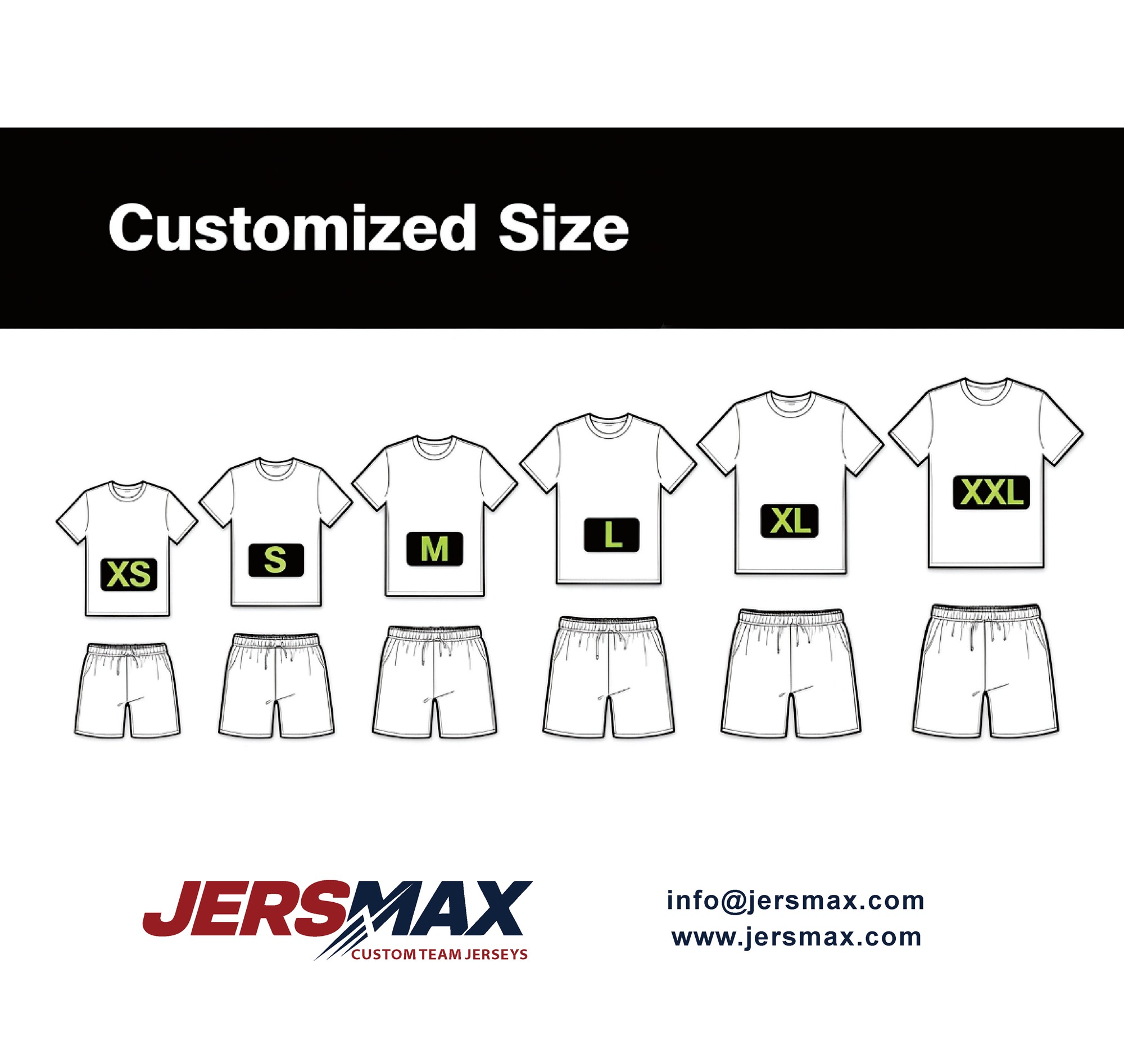 custom size for sportswear